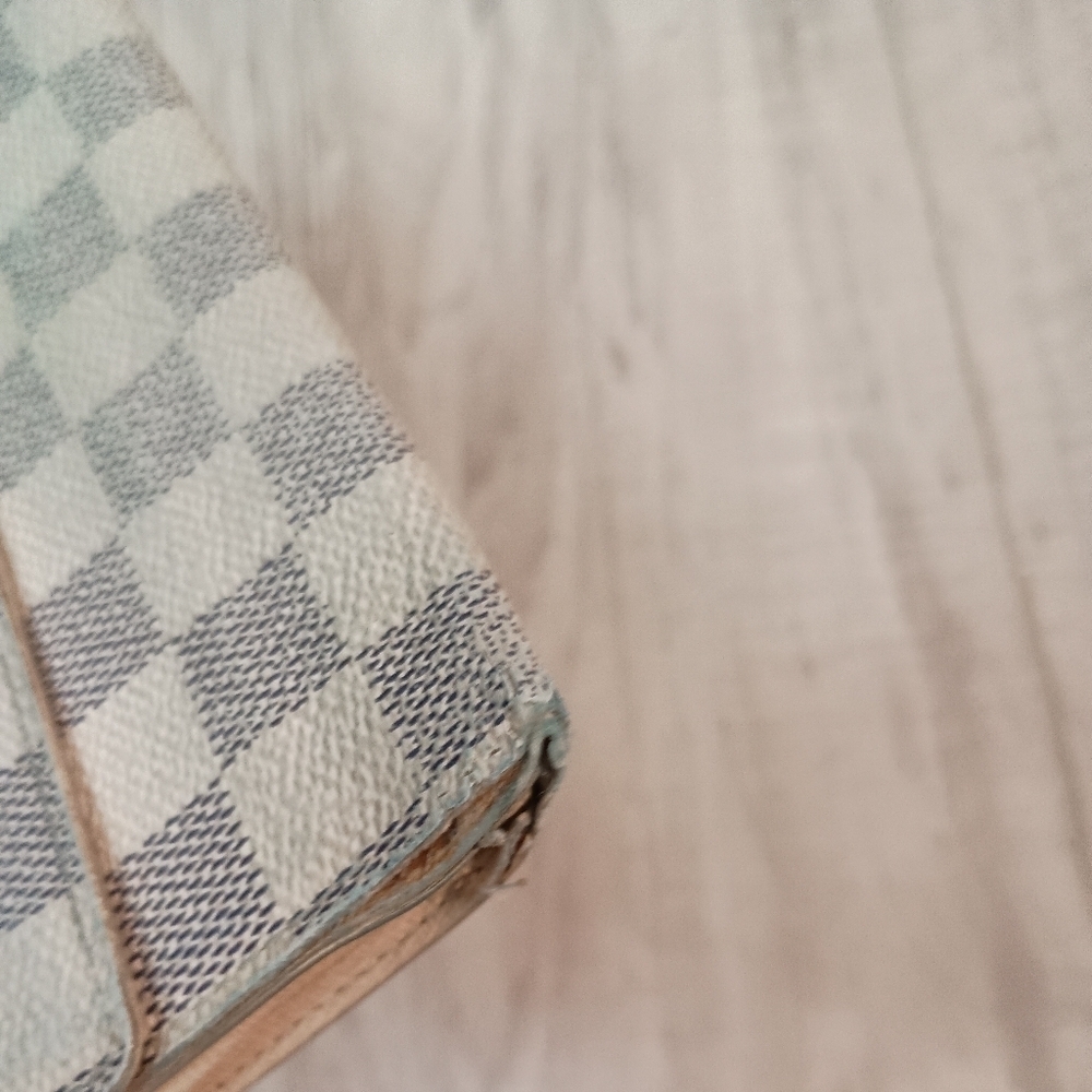 Authentic LOUIS VUITTON Damier Azur Portefeuille Sarah Long Wallet - Picture 4 of 16